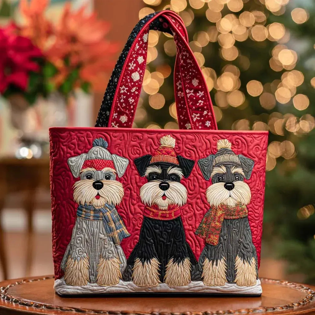 Bolso artesanal | Trío de schnauzer