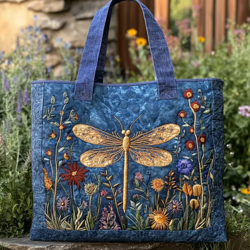 Bolso artesanal | Libélula dorada