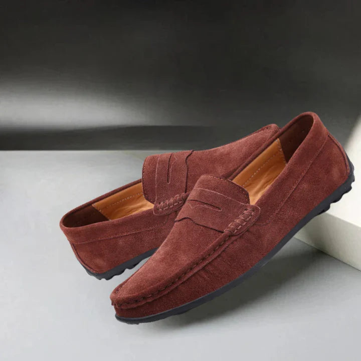 Mocasines de ante