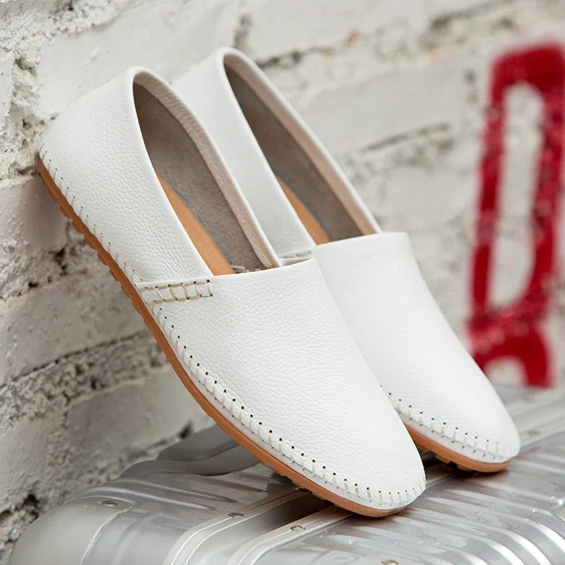 Mocasines de piel clara