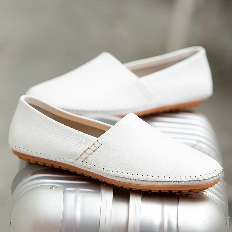 Mocasines de piel clara