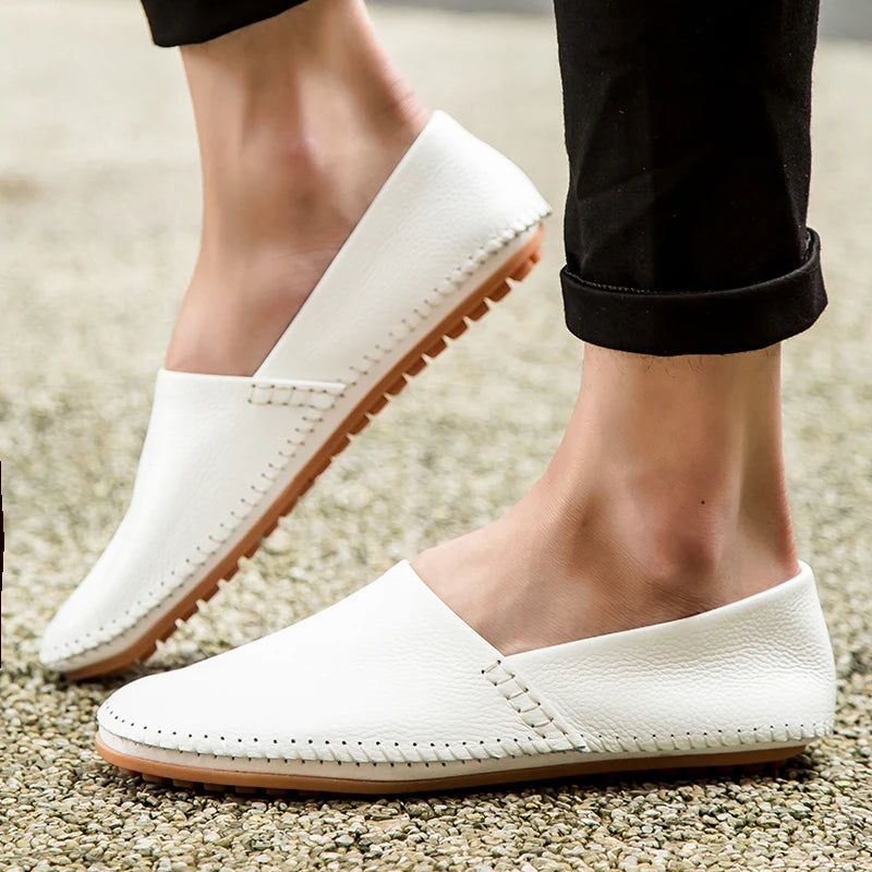 Mocasines de piel clara