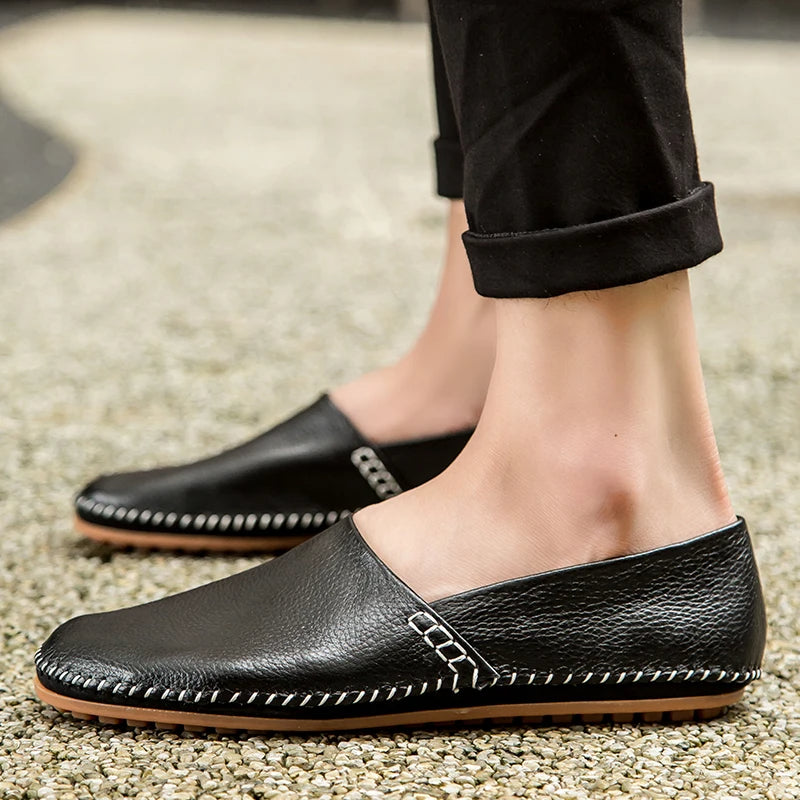 Mocasines de piel clara