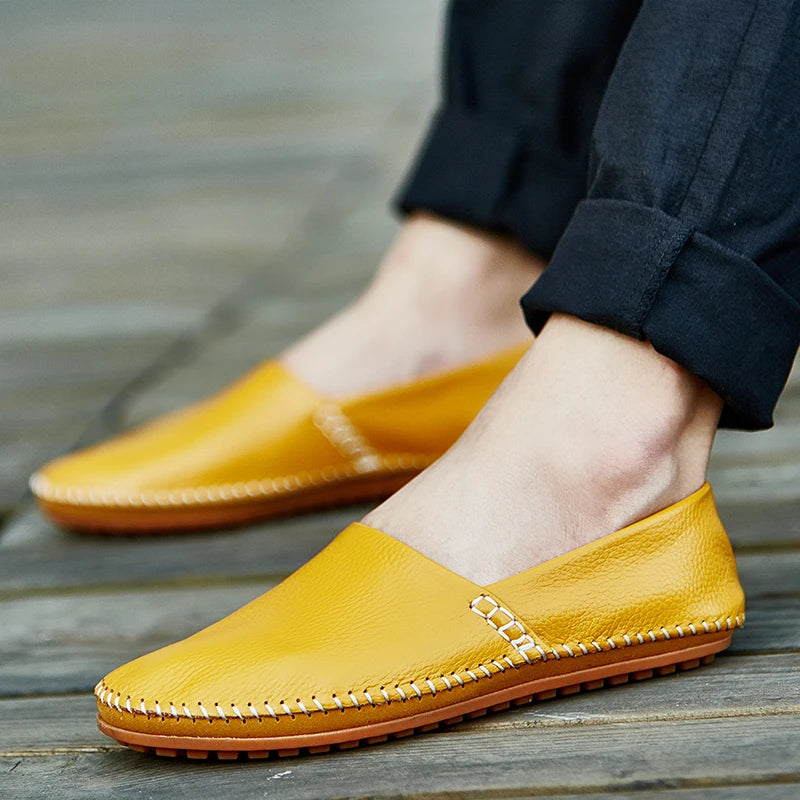 Mocasines de piel clara