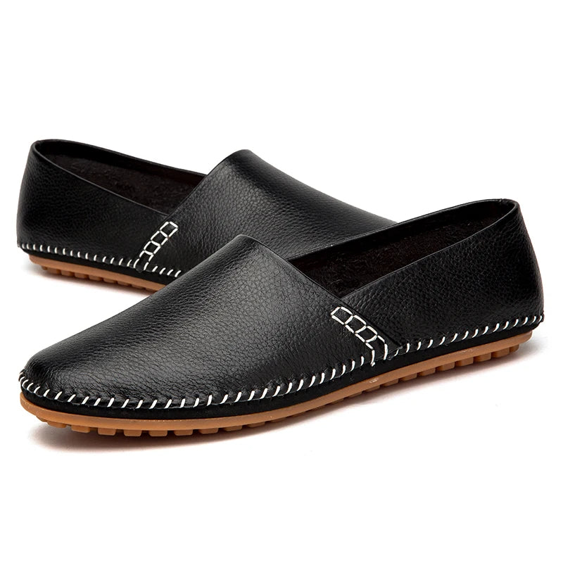 Mocasines de piel clara