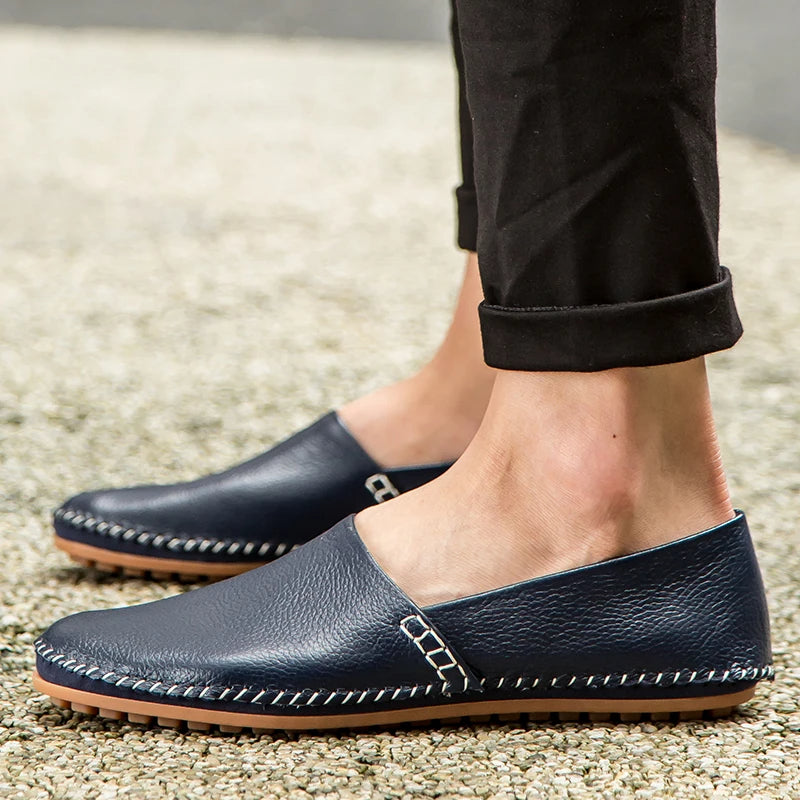 Mocasines de piel clara