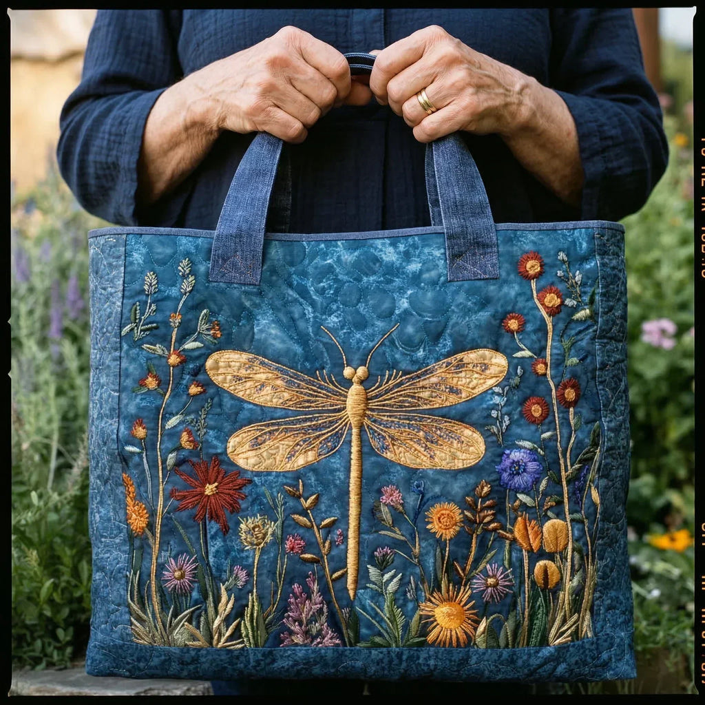 Bolso artesanal | Libélula dorada