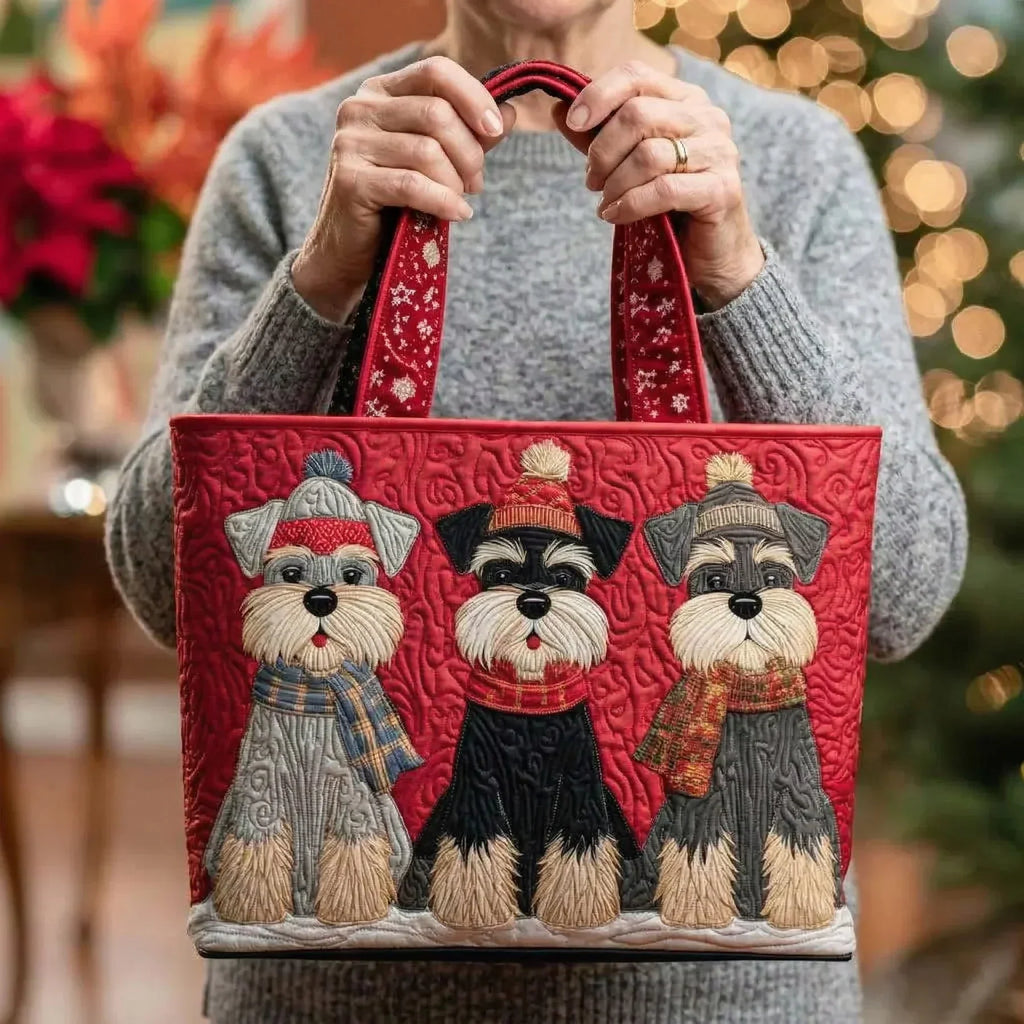 Bolso artesanal | Trío de schnauzer